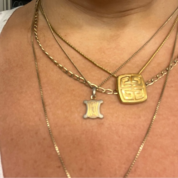 CELINE 18-Karat Gold-Plated Triomphe Necklace, 16” - Picture 8 of 8